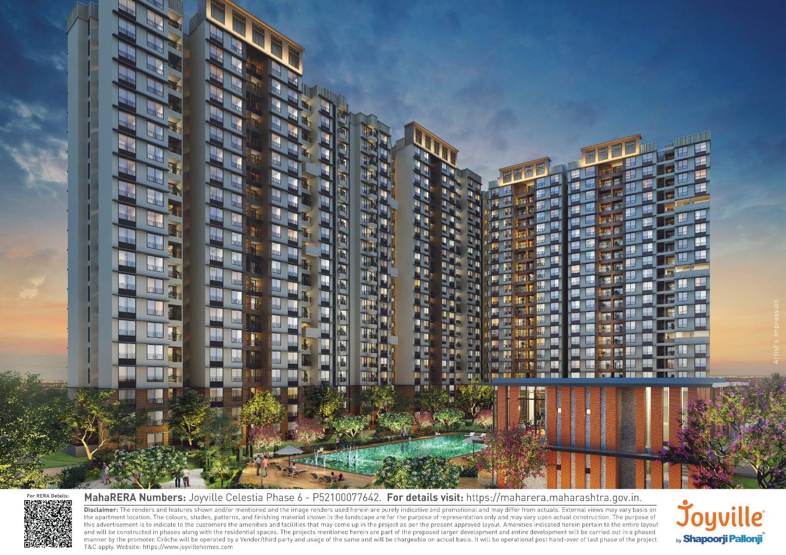 Joyville Skylawns Duplex flats in Pune
